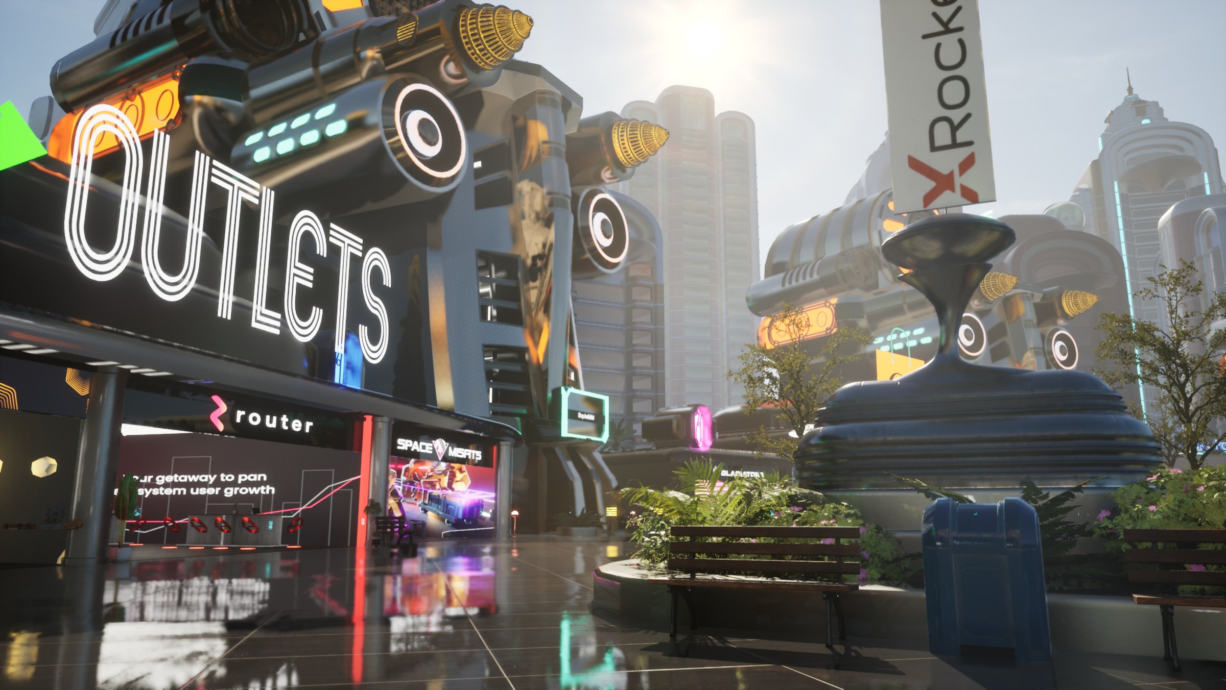 CityLink Hub — Futuristic SkyCity and The EpiCenter Central Portal